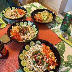 Vela's signature noodle dish