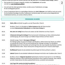 Das ist nur ein Auszug vom Tagesprogramm 😉
