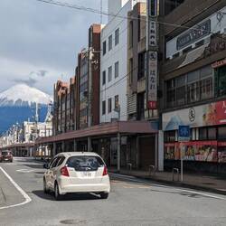 Blick auf Mount Fuji