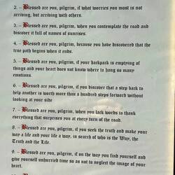 Blessings for pilgrims