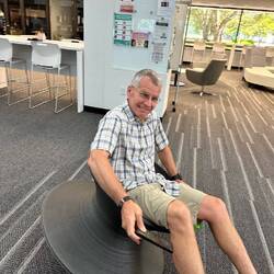 Fidget chair in library...might need a waiver for that!