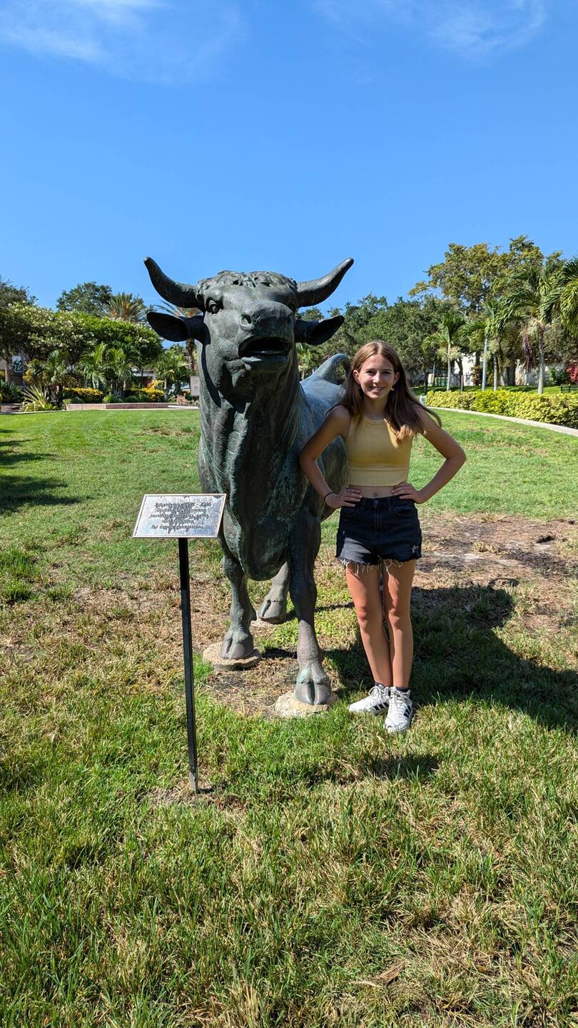 Rocky the bull... anatomically correct bull ... Touch the testicles for luck on exams🤔