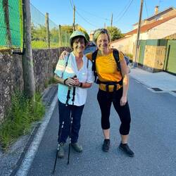 Austrian mom (78yrs) and daughter that we got to know on our camino.