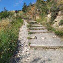 Vor Pamplona ging es wieder ein gutes Stück bergauf.