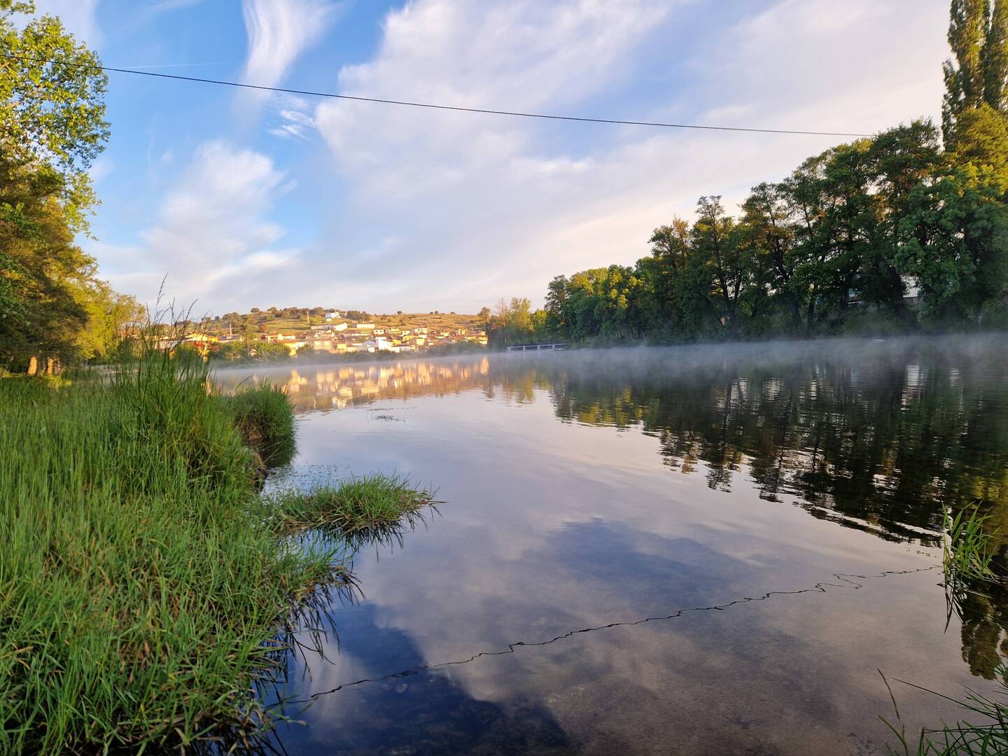 Morgennebel in Puente del Congosto