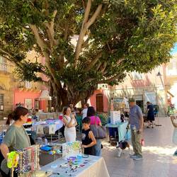 Auf dem Marktplatz spielt das Leben
