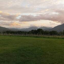 Gestern Abend. Blick vom Campingplatz
