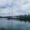 The Rita James at anchor.