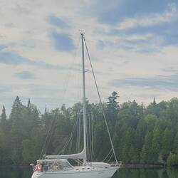 Georgian Mist from Bayfield. 36 foot CS Traditional.