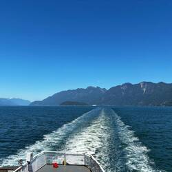 Abfahrt in der Horseshoebay