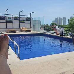 Entspannter Vormittag in Cancun