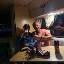 Dann Unwetter. Kurzzeitig dunkel draußen!