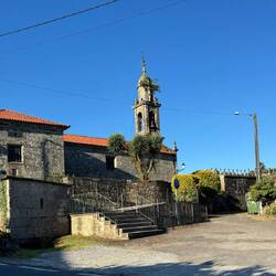 A beautiful old church and cemetery on the outskirts of Padron