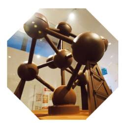 Chocolate sculpture of the Atomium