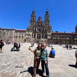 My Chinese friend, Cynthia, and me in Santiago