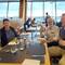 Breakfast in the First Class Lounge - a perk of travelling with P&J