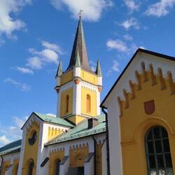 Kirche Borgholm. Sehr modern.