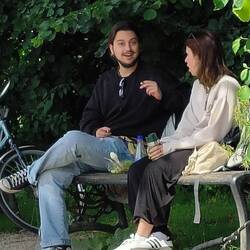 These guys were sharing a joint. Nearly knocked me off my bike!!