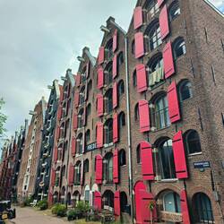 These expensive apartments were once warehouses, hence the hooks near the roof