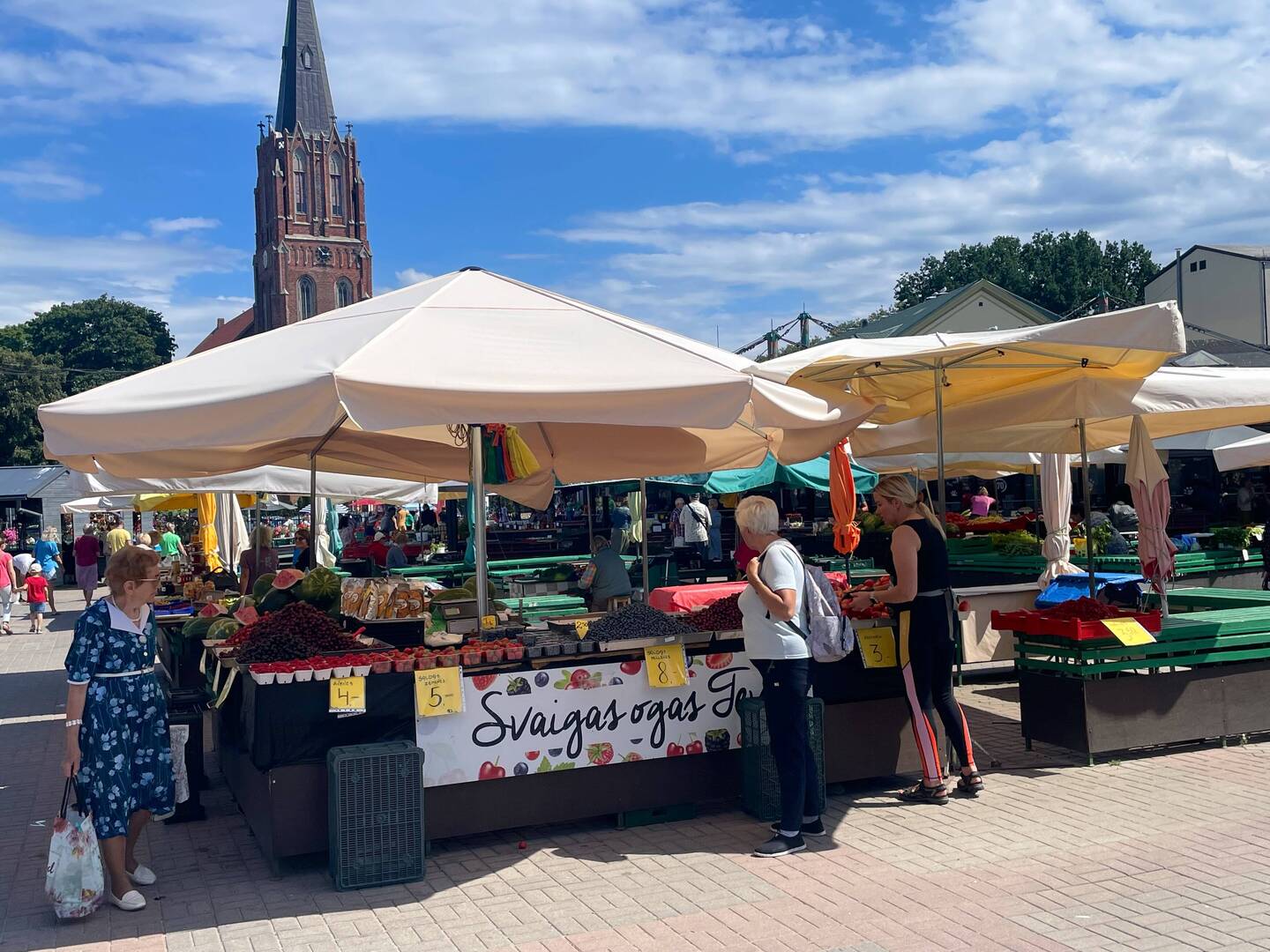 heute war Markt im Libau