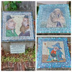 St Peter’s; Dickens inspired mosaics
