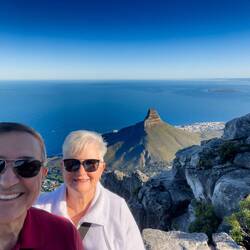Photo op with Lion's Head — Cape Town, SA.
