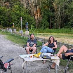 Mona und Andre teilen mit uns den Stellplatz