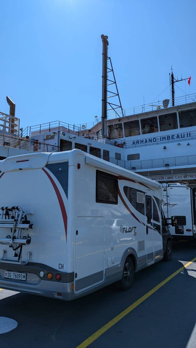 On the ferry Tadoussac to Ste Catherine