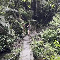 One by one über die Brücke 😂