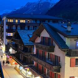 Nighttime view from our balcony
