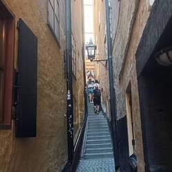 ...die schmalste Gasse von Stockholm