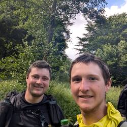 DerEducat a fellow hiker and me in the middle of nowhere