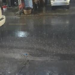 So close, but so far! Rain really started coming down just before I got to the restaurant