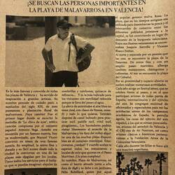 Apparently wanted in Valencia