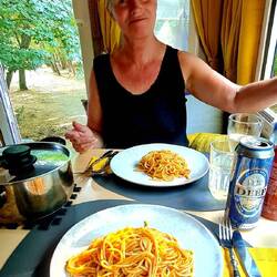 Mmmm feine Spagetti mit Pesto