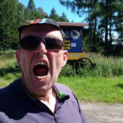 Le cri après une montée de 800 m à 12%... bon d'accord en poussant