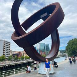 The city has many modern art pieces throughout