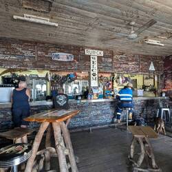 Blue Heeler Pub - flooded by the Diamentina River in January