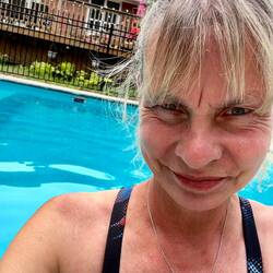 Of course I jumped into the pool first