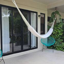 Die Terrasse meines Zimmers