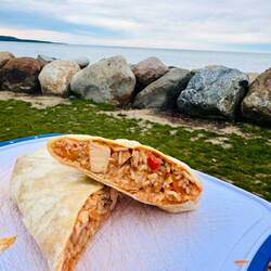 Abends gab es Tortillas mit bestem Blick 😋😍