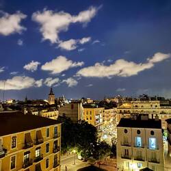 This is the view from the terrace of our airbnb. In the "Carmen" district of the city.