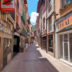 Straße zum Zentrum Nájeras.