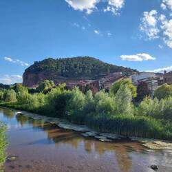 Blick von der Brücke von Nájera.