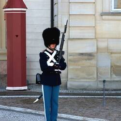 Wachwechsel am Schloss Amalienborg