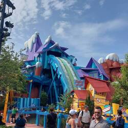 Wasserbahn - alle tropfnass