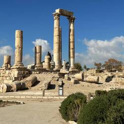 The uncompleted Roman Temple of Hercules