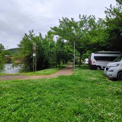 Einer von drei Stellplätzen in Cahors