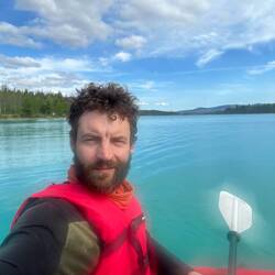 Kleine Kayakrunde am Boya Lake