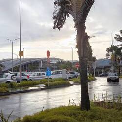 Flughafengelände auf Mauritius